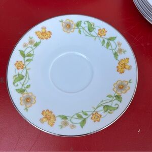1970s Vintage Ekco Floral Generation Saucer Plate, 6”